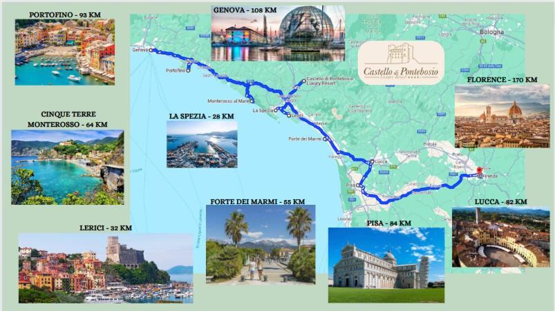 Castello Di Pontebosio Luxury Resort Licciana Nardi Eksteriør bilde